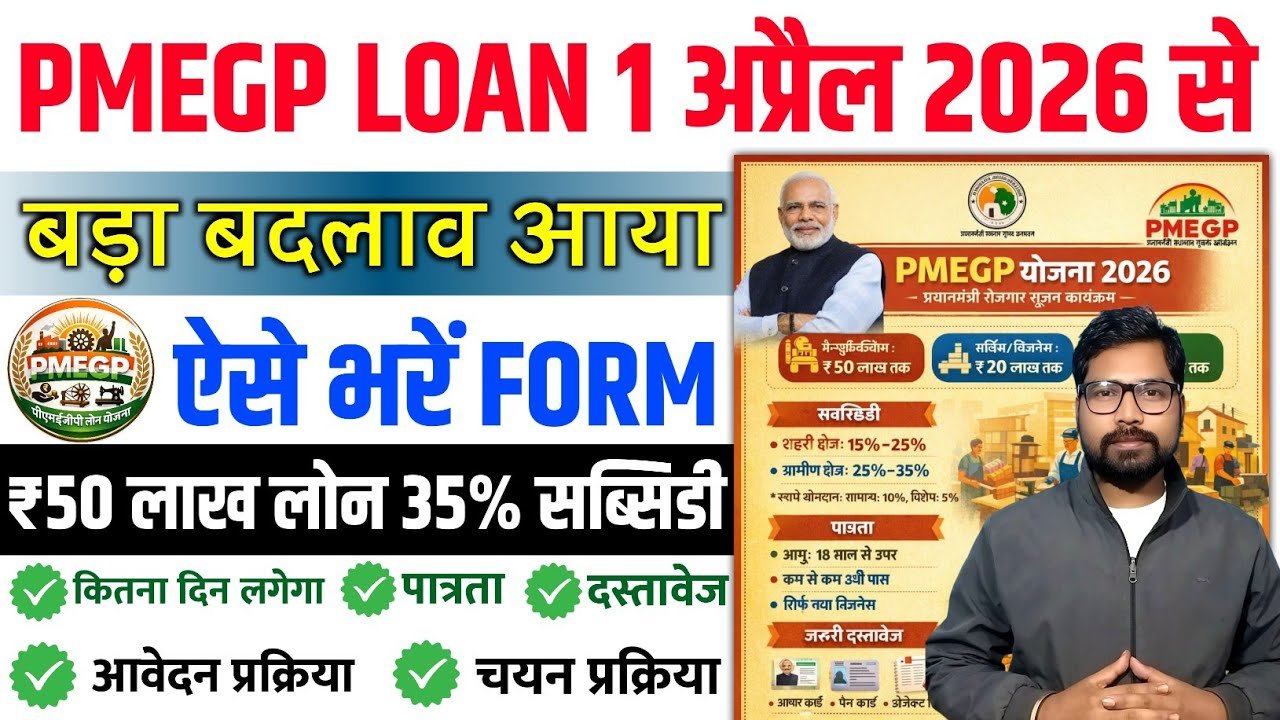 प्रधानमंत्री बड़ी घोषणा 2026: PMEGP लोन कैसे मिलेगा? PMEGP Loan Apply Online की पूरी प्रक्रिया